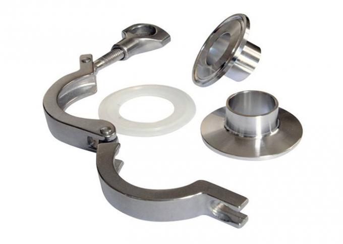 Tri montaggi sanitari del morsetto dell'acciaio inossidabile con l'accessorio per tubi della guarnizione dei puntali