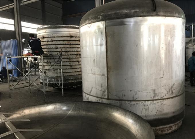 Tini di fermentazione dell'acciaio inossidabile del serbatoio di chimica che riscaldano i carri armati