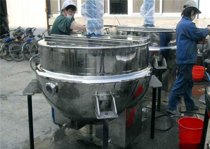 Bollitore rivestito del vapore industriale/bollitore dell'inceppamento per la fabbricazione della pasta dell'inceppamento della salsa