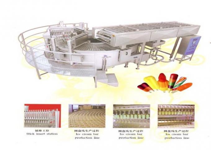 La linea di produzione automatica completa del gelato attrezzatura facile aziona approvato dalla FDA
