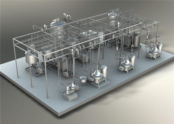 Linea di produzione del succo di frutta dell'acciaio inossidabile, macchina di produzione del yogurt UHT